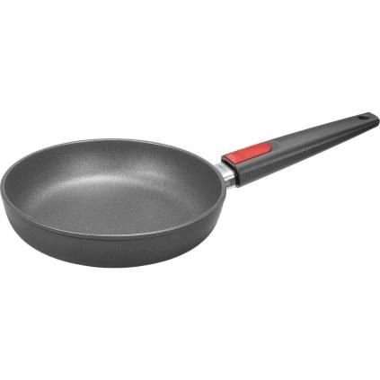 Tava s neprijanjajućim premazom TITANIUM NOWO, 24 cm, za indukciju, uklonjiva ručka, titan, WOLL