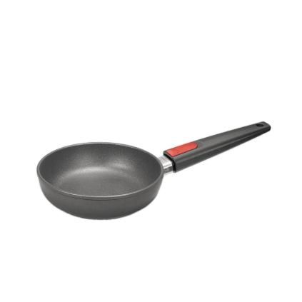 Tava s neprijanjajućim premazom TITANIUM NOWO, 20 cm, za indukciju, uklonjiva ručka, titan, WOLL