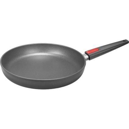 Tava s neprijanjajućim premazom TITANIUM NOWO, 28 cm, za indukciju, uklonjiva ručka, titan, WOLL
