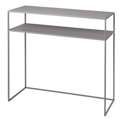 Konzolni stol FERA, 85 cm, svijetlo siva, čelik, Blomus