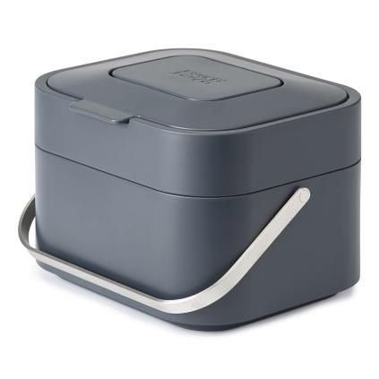 Kanta za otpatke hrane STACK, 4 l, grafitno siva, Joseph Joseph