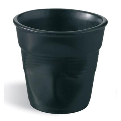 Šalica FROISSÉS, 180 ml, satensko crna, porculan, REVOL