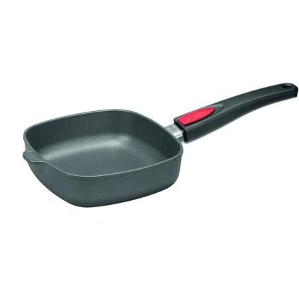 Tava s neprijanjajućim premazom TITANIUM NOWO, 20 x 20 cm, uklonjiva ručka, titan, WOLL
