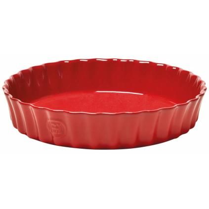 Pekač za tart, 28 cm, crvena bordo, Emile Henry