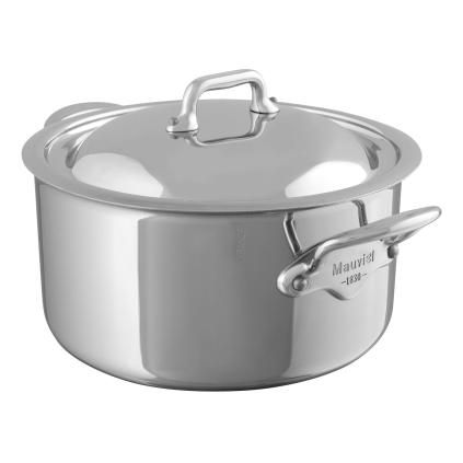 Casserole lonac, 28 cm, s poklopcem, nehrđajući čelik, Mauviel