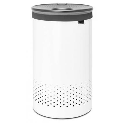 Korpa za rublje, 60 l, s plastičnim poklopcem, bijela, Brabantia