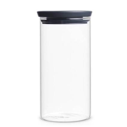 Kuhinjska posuda za pohranu, 1,1 l, sa sivim poklopcem, staklo, Brabantia
