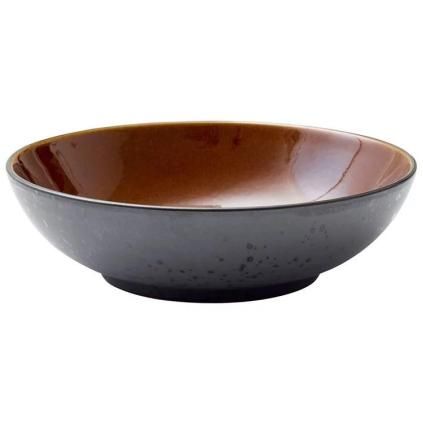 Zdjela za salatu, 24 cm, crna/amber, Bitz