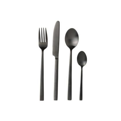 Set pribora za jelo, 16 kom, crna, Bitz