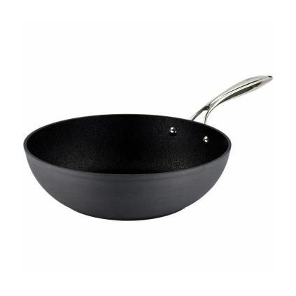 Wok NEVERSTICK3, 28 cm, eloksirani aluminij, Eaziglide