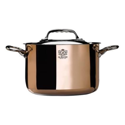 Lonac PRIMA MATERA, 24 cm, 7,5 l, za indukciju, bakar, de Buyer