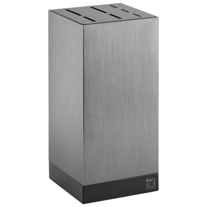 Blok za noževe, 25 cm, za 7 noževa, srebrna, aluminij, Zwilling