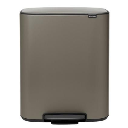 Kanta s pedalom BO, 2 x 30 l, platina, Brabantia