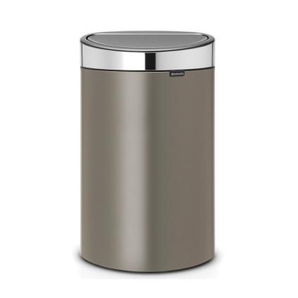 Kanta za otpatke na dodir TOUCH BIN NEW 40 l, platinasta / srebrna, Brabantia