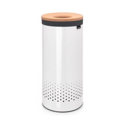 Korpa za rublje, 35 l, s poklopcem od pluta, bijela, Brabantia
