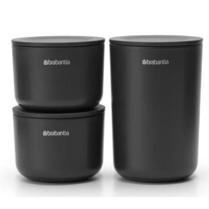 Kuhinjska posuda za pohranu, set od 3 kom, siva, Brabantia