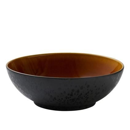 Zdjela za salatu, 30 cm, crna/amber, Bitz
