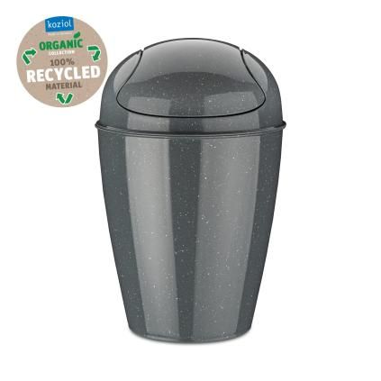 Kanta za smeće s pokretnim poklopcem DEL S, 5 l, prirodno siva, Koziol