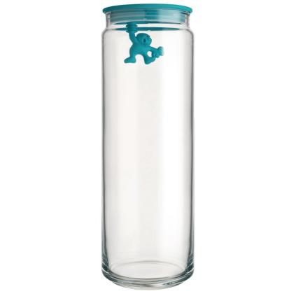 Kuhinjska posuda za pohranu GIANNI, 2 l, plavi poklopac, staklo, Alessi