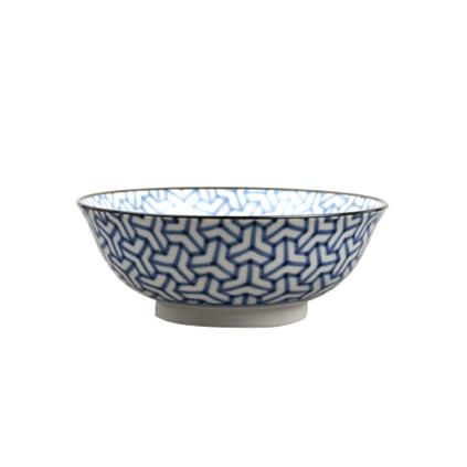 Zdjela HERRINGBONE INDIGO IKAT, 19 cm, 750 ml, MIJ