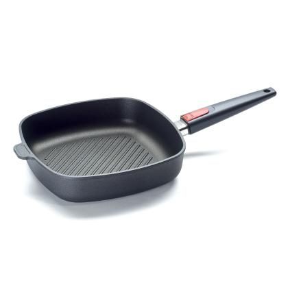 Grill tava TITANIUM NOWO, 26 x 26 cm, uklonjiva ručka, titan, WOLL