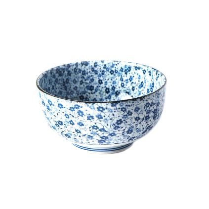 Zdjela za posluživanje BLUE DAISY 16 cm, 800 ml, plava, keramika, MIJ