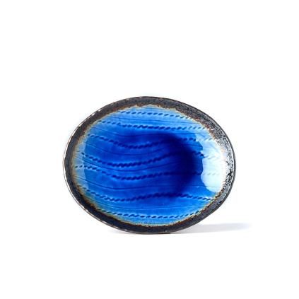 Oval za posluživanje COBALT BLUE, 24 x 20 cm, MIJ