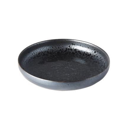 Desertni tanjur BLACK PEARL, 22 cm, visoki rub, MIJ