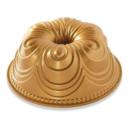 Posuda za bund CHIFFON BUNDT, zlatna, Nordic Ware