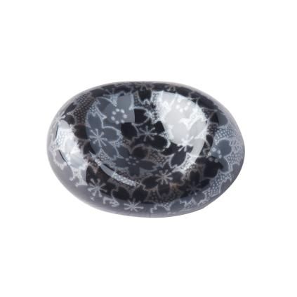 Kamen za odlaganje štapića BLACK SAKURA, porculan, MIJ