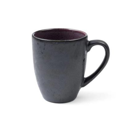 Šalica za čaj, 300 ml, crna/ljubičasta, kamenina, Bitz