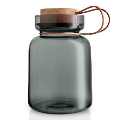 Kuhinjska posuda za pohranu od dimljenog stakla Silhouette 1,5 l Eva Trio