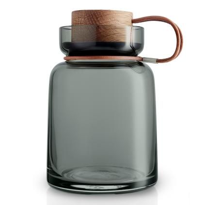Kuhinjska posuda za pohranu od dimljenog stakla Silhouette 0,7 l Eva Trio