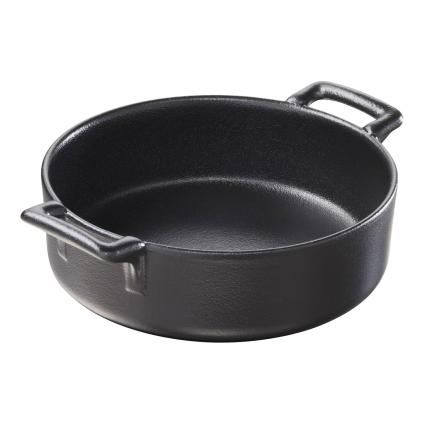 Posuda za pečenje BELLE CUISINE, 18,5 cm, okrugla, mat crna, porculan, REVOL