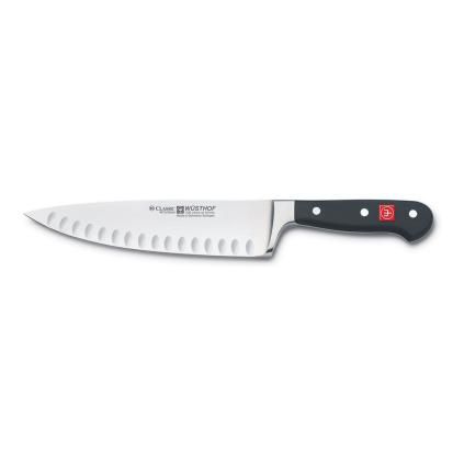 Kuharski nož CLASSIC, 20 cm, široka oštrica, utori, Wüsthof
