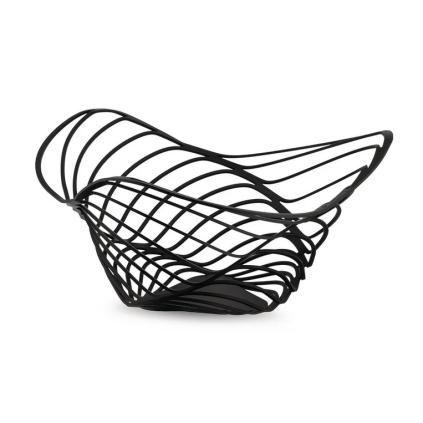 Zdjela za voće TRINITY 26 cm, visoka, crna, Alessi