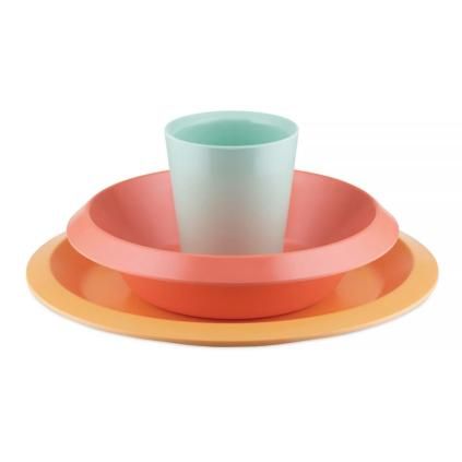Dječji set za jelo GIRO, 3 kom, narančasta, Alessi