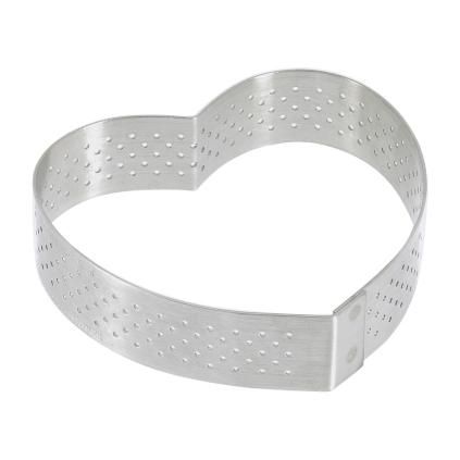 Kalup za pečenje, 8 cm, u obliku srca, nehrđajući čelik, de Buyer