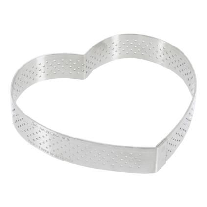 Kalup za pečenje, 12 cm, u obliku srca, nehrđajući čelik, de Buyer
