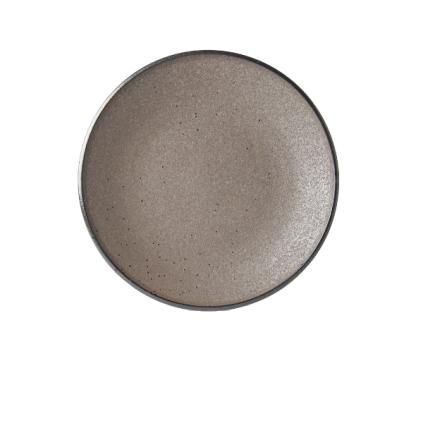 Desertni tanjur EARTH BLACK, 25 cm, MIJ