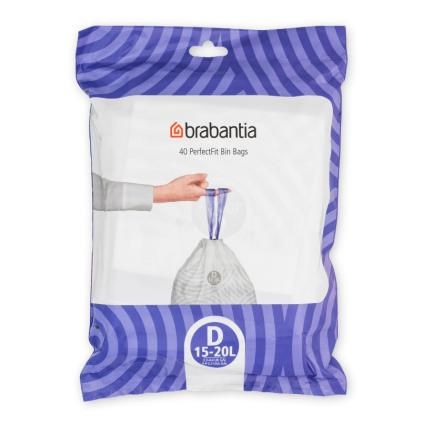 Vreće za smeće D PERFECTFIT, 15-20 l, 40 kom, Brabantia