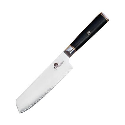 Japanski nož NAKIRI OKAMI 17 cm, crna, Dellinger