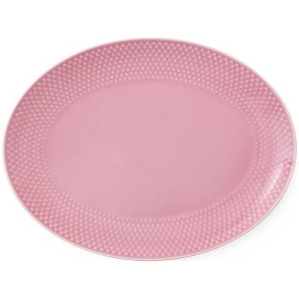Oval za posluživanje, RHOMBE 29 x 22 cm, ružičasta, Lyngby