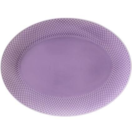 Oval za posluživanje RHOMBE, 35 x 27 cm, svijetloljubičasta, Lyngby