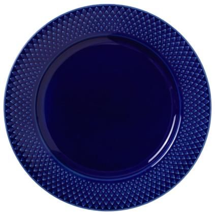 Desertni tanjur RHOMBE, 23 cm, tamnoplava, Lyngby