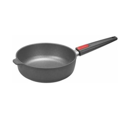 Tava za pirjanje DIAMOND LITE 24 cm, za indukciju, s odvojivom ručkom, titanijum, WOLL