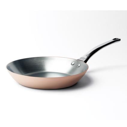 Tava za prženje PRIMA MATERA, 28 cm, za indukciju, bakar, de Buyer