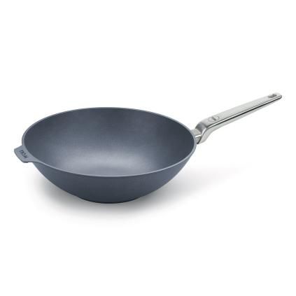 Wok DIAMOND LITE PRO, 34 cm, za indukciju, ručka od nehrđajućeg čelika, titan, WOLL