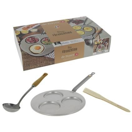 Tava za palačinke MINERAL B, 27 cm, s okretačem i lopaticom, de Buyer