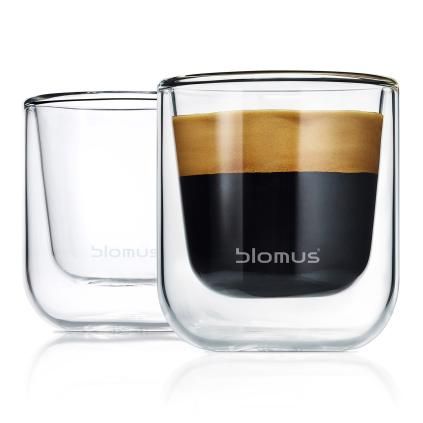 Čaša za espresso NERO, set od 2 kom, 80 ml, dvostruke stijenke, Blomus
